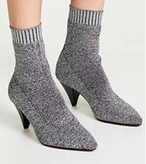 Dolce Vita Tao Booties - Silver, Size 8.5